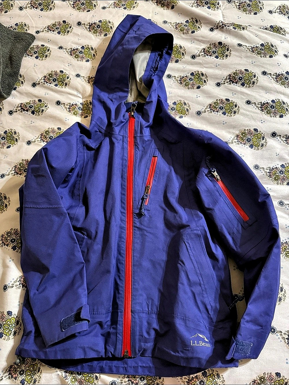 L.L.Bean Double L. Outwear System Purple & Red Rain Jacket Medium